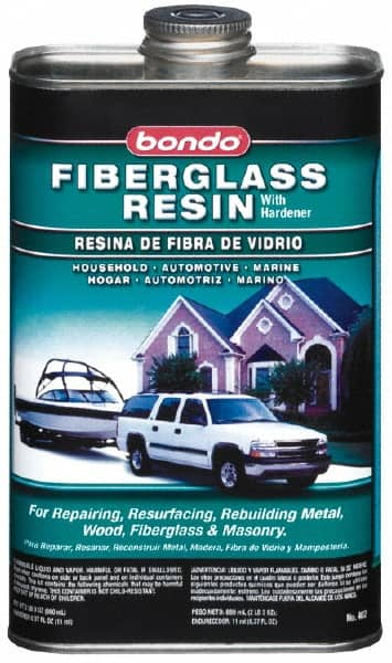 3M - Fiberglass Resin - 32 oz Resin, 0.37 oz Liquid - Americas Tooling