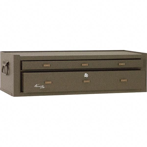 Kennedy - 2 Drawer Brown Drawer Chest Base - 28-1/8" Wide x 7-7/8" High x 9-5/8" Deep, Use with Chests 526, 52611 - Americas Tooling