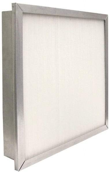 PrecisionAire - 12" Noml Height x 24" Noml Width x 4" Noml Depth, 80 to 85% Capture Efficiency, Wireless Pleated Air Filter - MERV 13, Fiberglass, Integrated Metal Frame, 1,000 CFM, For Precisionaire Type 9 Holding Frame - Americas Tooling