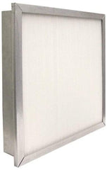 PrecisionAire - 12" Noml Height x 24" Noml Width x 4" Noml Depth, 80 to 85% Capture Efficiency, Wireless Pleated Air Filter - MERV 13, Fiberglass, Integrated Metal Frame, 1,000 CFM, For Precisionaire Type 9 Holding Frame - Americas Tooling