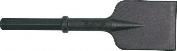 Ingersoll-Rand - 5" Head Width, 18" OAL, 1-1/8" Shank Diam, Asphalt Cutter Chisel - Hex Drive, Hex Shank, Steel - Americas Tooling