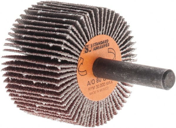 Standard Abrasives - Mounted Flap Wheel - - Exact Industrial Supply