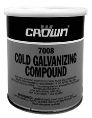 Crown - 32 oz Zinc Cold Galvanizing Compound - Comes in Bottle, Food Grade - Americas Tooling