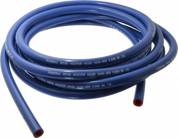 Federal Hose - 1/2" ID x 0.83" OD x 25' OAL, Heater Hose - -65 to 350°F, Blue - Americas Tooling