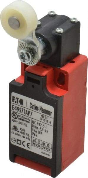 Eaton Cutler-Hammer - SPDT, NC/NO, 240 VAC, 30 VDC, Screw Terminal, Roller Lever Actuator, General Purpose Limit Switch - 4, 13, 4X, 6P NEMA Rating, IP65 IPR Rating, Screw Mount - Americas Tooling