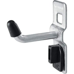 Kennedy - 1/4" Diam, 1" Long Single Vertical End Pegboard Hook - Steel - Americas Tooling