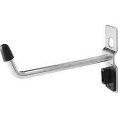 Kennedy - 1/4" Diam, 2-11/16" Long Single Vertical End Pegboard Hook - Steel - Americas Tooling