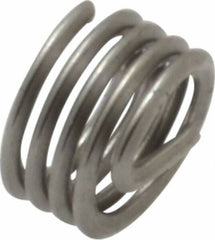 Heli-Coil - #10-32 UNF, 0.19" OAL, Free Running Helical Insert - 4-1/8 Free Coils, Tanged, 304 Stainless Steel, Bright Finish, 1D Insert Length - Americas Tooling