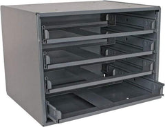 Durham - 4 Drawer, Small Parts Slide Rack Cabinet - 11-3/4" Deep x 15-1/4" Wide x 11-1/4" High - Americas Tooling