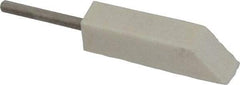 Made in USA - 3/8" Diam, 1/8" Shank Diam, Taper Shaped Mounted Bob - Medium Density, 1-1/2" Head Length, 1-1/2" Shank Length, Wool Felt, for Reciprocating Tools - Americas Tooling