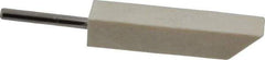 Made in USA - 3/8" Diam, 1/8" Shank Diam, Taper Shaped Mounted Bob - Hard Density, 1-3/4" Head Length, 1-1/2" Shank Length, Wool Felt, for Reciprocating Tools - Americas Tooling