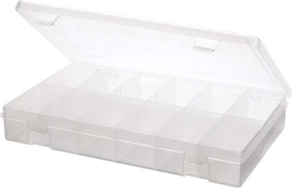 Durham - 10-13/16" Wide x 1-3/4" High x 6-3/4" Deep, Small Parts Compartment Box - Polypropylene Frame, 12 Compartments, 3" Wide x 1-9/16" High x 1-11/16" Deep Bin - Americas Tooling