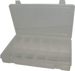 Durham - 10-13/16" Wide x 1-3/4" High x 6-3/4" Deep, Small Parts Compartment Box - Polypropylene Frame, 18 Compartments, 1-11/16" Wide x 1-9/16" High x 2" Deep Bin - Americas Tooling