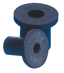 RivetKing - #10-32, 1/2" Diam x 0.036" Thick Flange, Rubber Insulated Rivet Nut - UNF Thread, Rubber, 0.377" Body Diam, 0.554" OAL - Americas Tooling