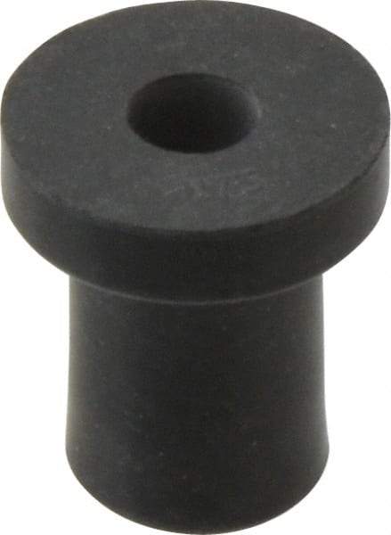 RivetKing - 1/4-20, 0.74" Diam x 0.187" Thick Flange, Rubber Insulated Rivet Nut - UNC Thread, Rubber, 1/2" Body Diam, 0.831" OAL - Americas Tooling