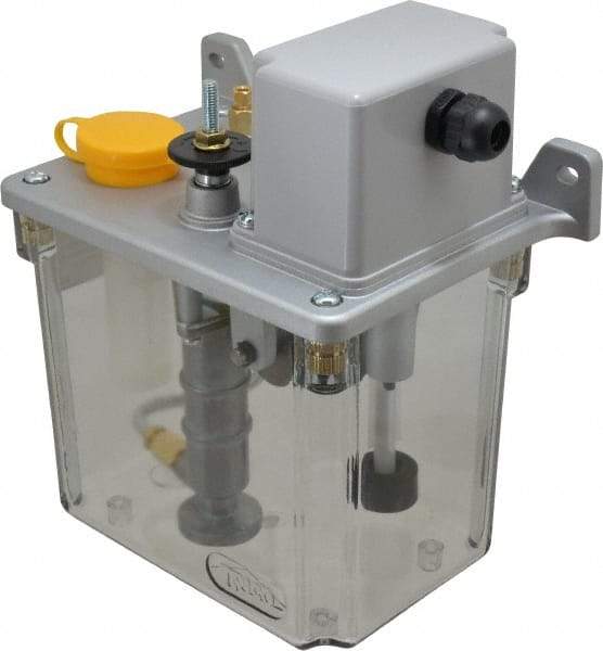 Trico - 2 L Reservoir Capacity, 3 - 6 cm Output per Cycle, 36-72 cm Output per Hour, Electric Central Lubrication System - 5 Min Interval Between Cycles, 130mm Wide x 225mm High, 110 Volts, Oil, 5/16-24 Outlet Thread - Americas Tooling