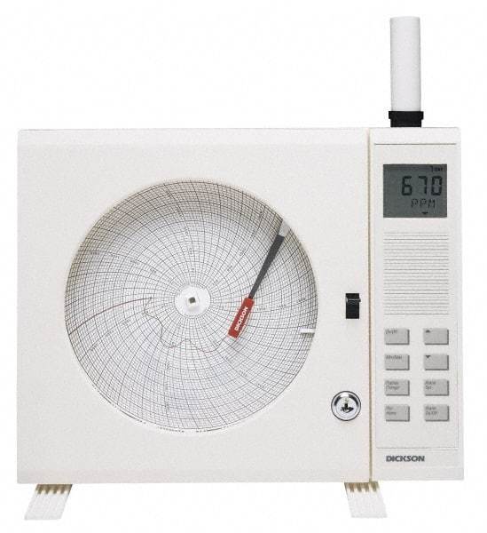 Dickson - 50 to 90°F, 24 Hour Recording Time Chart - 8 Inch Diameter, Use with Co2X Recorders - Americas Tooling