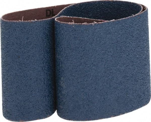 Made in USA - 3" Wide x 24" OAL, 40 Grit, Zirconia Alumina Abrasive Belt - Zirconia Alumina, Coarse, Coated, X Weighted Cloth Backing - Americas Tooling