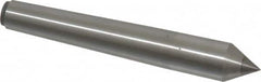 Made in USA - Carbide-Tipped Alloy Steel Standard Point Solid Dead Center - 1MT Morse Taper, 3-5/16" OAL - Americas Tooling