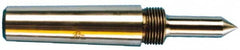 Riten - 1-3/4" Head Diam, Steel Standard Point Solid Dead Center - 5MT Morse Taper, 1-3/4" Point Diam, 2-15/32" Point Length - Americas Tooling