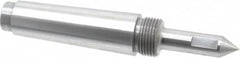 Riten - 5/8" Head Diam, Steel Long Point Solid Dead Center - 4MT Morse Taper, 5/8" Point Diam, 2-1/4" Point Length - Americas Tooling