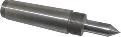 Riten - 7/8" Head Diam, Steel Long Point Solid Dead Center - 5MT Morse Taper, 7/8" Point Diam, 2-1/2" Point Length - Americas Tooling