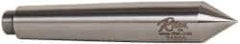 Riten - 0.7" Head Diam, Hardened Tool Steel Standard Point Solid Dead Center - 2MT Morse Taper, 0.7" Point Diam, 4-3/16" OAL - Americas Tooling