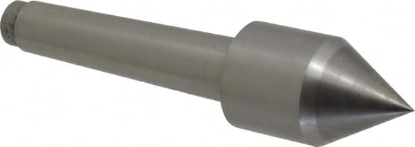 Riten - 1-1/4" Head Diam, Carbide-Tipped Steel Standard Point Solid Dead Center - B&S 7 Brown & Sharpe Taper, 1-1/4" Point Diam - Americas Tooling