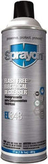 Sprayon - 17 Ounce Aerosol Electrical Grade Cleaner/Degreaser - 37,000 Volt Dielectric Strength, Nonflammable, Food Grade, Plastic Safe - Americas Tooling