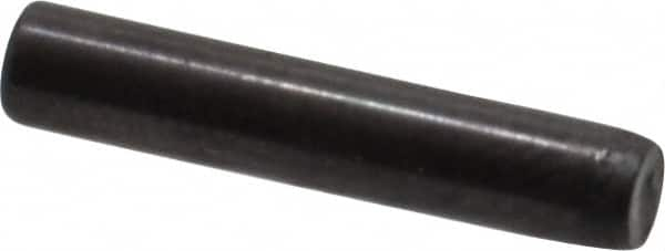 Holo-Krome - 3mm Diam x 16mm Pin Length Grade 8 Alloy Steel Standard Dowel Pin - Black Luster Finish, C 60 (Surface) & C 50-58 Hardness, 1 Beveled & 1 Rounded End - Americas Tooling