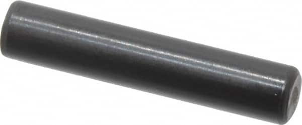 Holo-Krome - 4mm Diam x 20mm Pin Length Grade 8 Alloy Steel Standard Dowel Pin - Black Luster Finish, C 60 (Surface) & C 50-58 Hardness, 1 Beveled & 1 Rounded End - Americas Tooling