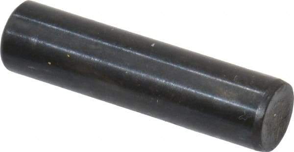 Holo-Krome - 5mm Diam x 20mm Pin Length Grade 8 Alloy Steel Standard Dowel Pin - Black Luster Finish, C 60 (Surface) & C 50-58 Hardness, 1 Beveled & 1 Rounded End - Americas Tooling