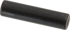 Holo-Krome - 6mm Diam x 25mm Pin Length Grade 8 Alloy Steel Standard Dowel Pin - Black Luster Finish, C 60 (Surface) & C 50-58 Hardness, 1 Beveled & 1 Rounded End - Americas Tooling