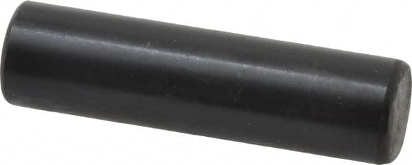 Holo-Krome - 8mm Diam x 30mm Pin Length Grade 8 Alloy Steel Standard Dowel Pin - Black Luster Finish, C 60 (Surface) & C 50-58 Hardness, 1 Beveled & 1 Rounded End - Americas Tooling