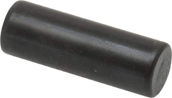 Holo-Krome - 12mm Diam x 35mm Pin Length Grade 8 Alloy Steel Standard Dowel Pin - Black Luster Finish, C 60 (Surface) & C 50-58 Hardness, 1 Beveled & 1 Rounded End - Americas Tooling