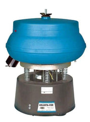 Raytech - 0.75 Cu Ft, 1/3 hp, Wet/Dry Operation Vibratory Tumbler - Adjustable Amplitude, Flow Through Drain - Americas Tooling