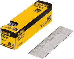 DeWALT - 18 Gauge 1-1/4" Long Finishing Nails for Power Nailers - Steel, Bright Finish, Smooth Shank, Straight Stick Collation, Brad Head, Chisel Point - Americas Tooling