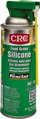 CRC - 16 oz Aerosol Nondrying Film/Silicone Penetrant/Lubricant - Clear & White, -40°F to 400°F, Food Grade - Americas Tooling