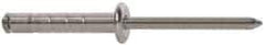 RivetKing - Size 610-612 Dome Head Aluminum Multi Grip Blind Rivet - Steel Mandrel, 1/2" to 0.787" Grip, 3/8" Head Diam, 0.192" to 0.196" Hole Diam, 1.07" Length Under Head, 3/16" Body Diam - Americas Tooling