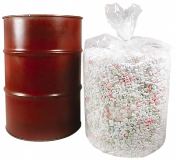 Made in USA - 5 Gal, 4 mil, LDPE Drum Liner - 19" Diam, 15" High, Flexible Liner - Americas Tooling