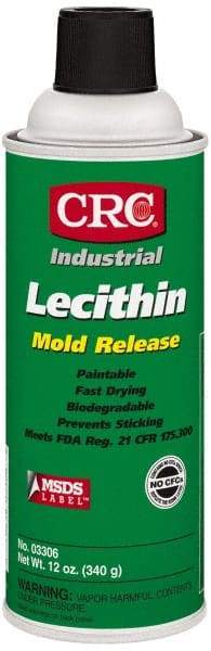 CRC - 16 Ounce Aerosol Can, Clear, General Purpose Mold Release - Food Grade, Lecithin Composition - Americas Tooling