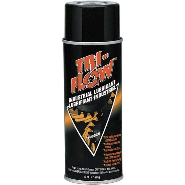 Tri-Flow - 8 oz Aerosol with PTFE Penetrant/Lubricant - Brown, -60°F to 475°F, Food Grade - Americas Tooling