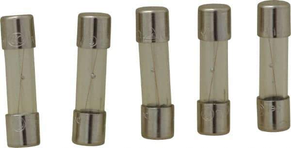 Ferraz Shawmut - 250 VAC, 1 Amp, Time Delay Miniature Glass Fuse - Clip Mount, 20mm OAL, 5mm Diam - Americas Tooling