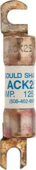 Ferraz Shawmut - 25 Amp Time Delay Round Forklift & Truck Fuse - 125VAC, 125VDC, 3.07" Long x 0.5" Wide, Bussman ACK25, Ferraz Shawmut ACK25 - Americas Tooling