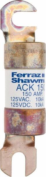 Ferraz Shawmut - 150 Amp Time Delay Round Forklift & Truck Fuse - 125VAC, 125VDC, 4.72" Long x 1" Wide, Bussman ACK150, Ferraz Shawmut ACK150 - Americas Tooling