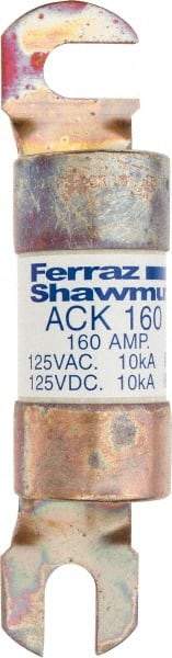 Ferraz Shawmut - 160 Amp Time Delay Round Forklift & Truck Fuse - 125VAC, 125VDC, 4.72" Long x 1" Wide, Bussman ACK160, Ferraz Shawmut ACK160 - Americas Tooling