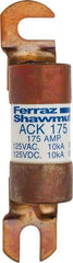 Ferraz Shawmut - 175 Amp Time Delay Round Forklift & Truck Fuse - 125VAC, 125VDC, 4.72" Long x 1" Wide, Bussman ACK175, Ferraz Shawmut ACK175 - Americas Tooling