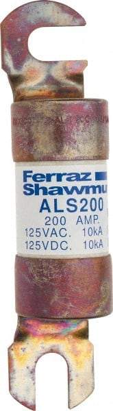 Ferraz Shawmut - 200 Amp General Purpose Round Forklift & Truck Fuse - 125VAC, 125VDC, 4.71" Long x 1" Wide, Bussman ALS200, Ferraz Shawmut ALS200 - Americas Tooling