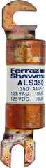 Ferraz Shawmut - 350 Amp General Purpose Round Forklift & Truck Fuse - 125VAC, 125VDC, 4.71" Long x 1" Wide, Bussman ALS350, Ferraz Shawmut ALS350 - Americas Tooling