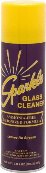 Made in USA - 20 oz Aerosol Unscented Glass Cleaner - Use on Glass Surfaces, Plexiglass - Americas Tooling